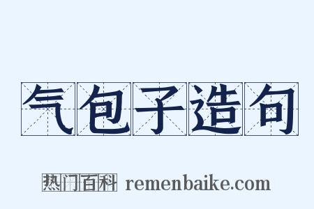 气包子造句是什么意思的图片
